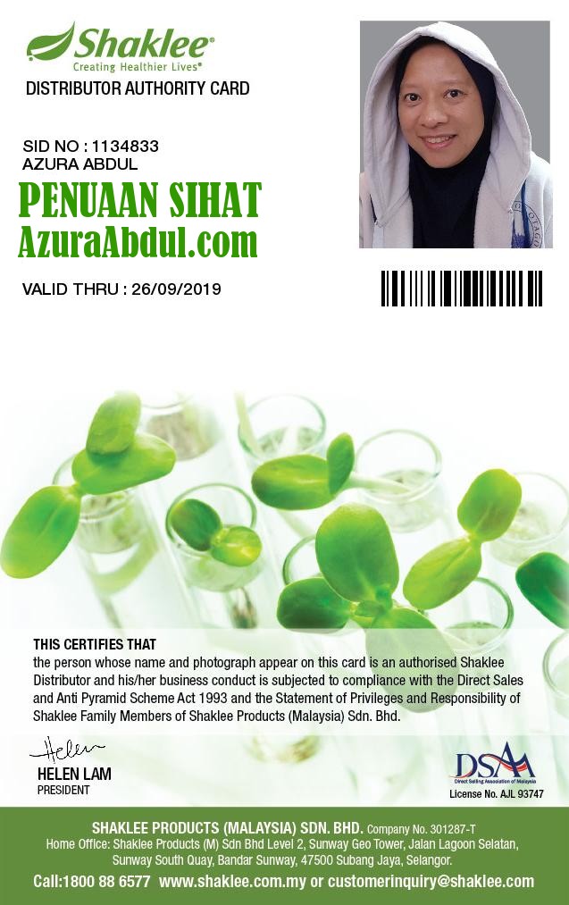 Azura Abdul - Pengedar Sah Shaklee