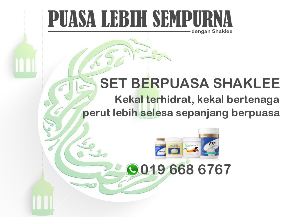 Set Berpuasa Shaklee - Puasa lebih sempurna