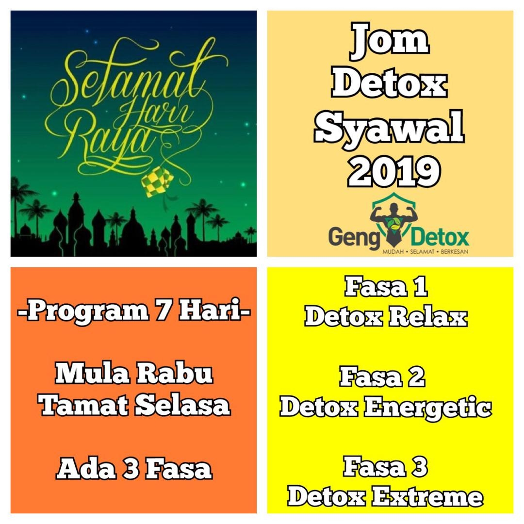 Program Detox Syawal 2019 - Diet Dan Detox Berbeza - Azura 