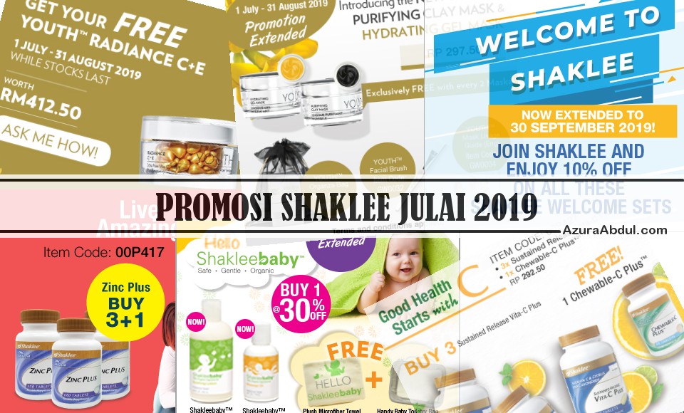 Promosi Shaklee Julai 2019
