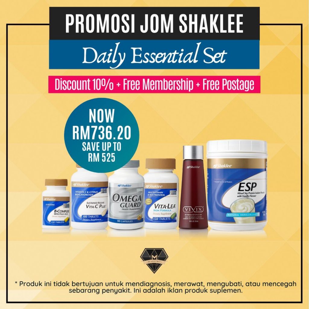 Promosi Jom Shaklee 2020 Daily Essential Welcome Set
