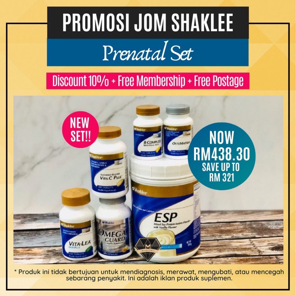 Promosi Jom Shaklee 2020 Prenatal Set