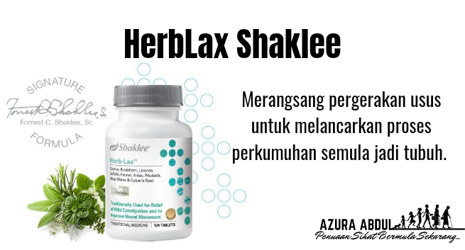 HerbLax Shaklee Melawaskan Sokong Penuaan Sihat | Azura Abdul