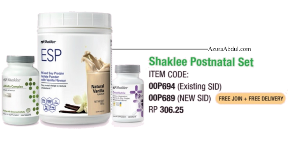 Promosi Shaklee Ogos 2022 | Posnatal Set free ESP