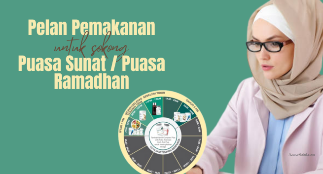 Pelan Pemakanan Untuk Sokong Puasa Sunat / Puasa Ramadhan lebih sihat bertenaga | Azura Abdul