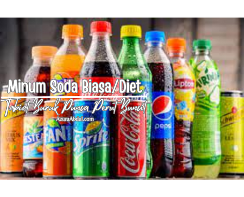 Minum minuman soda biasa atau versi diet antara tabiat buruk punca perut buncit