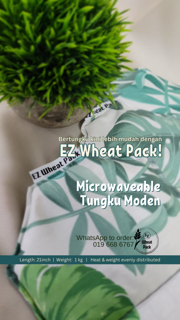 Microwaveable tungku moden
EZ Wheat Pack
untuk kegunaan physiotherapy / rehab