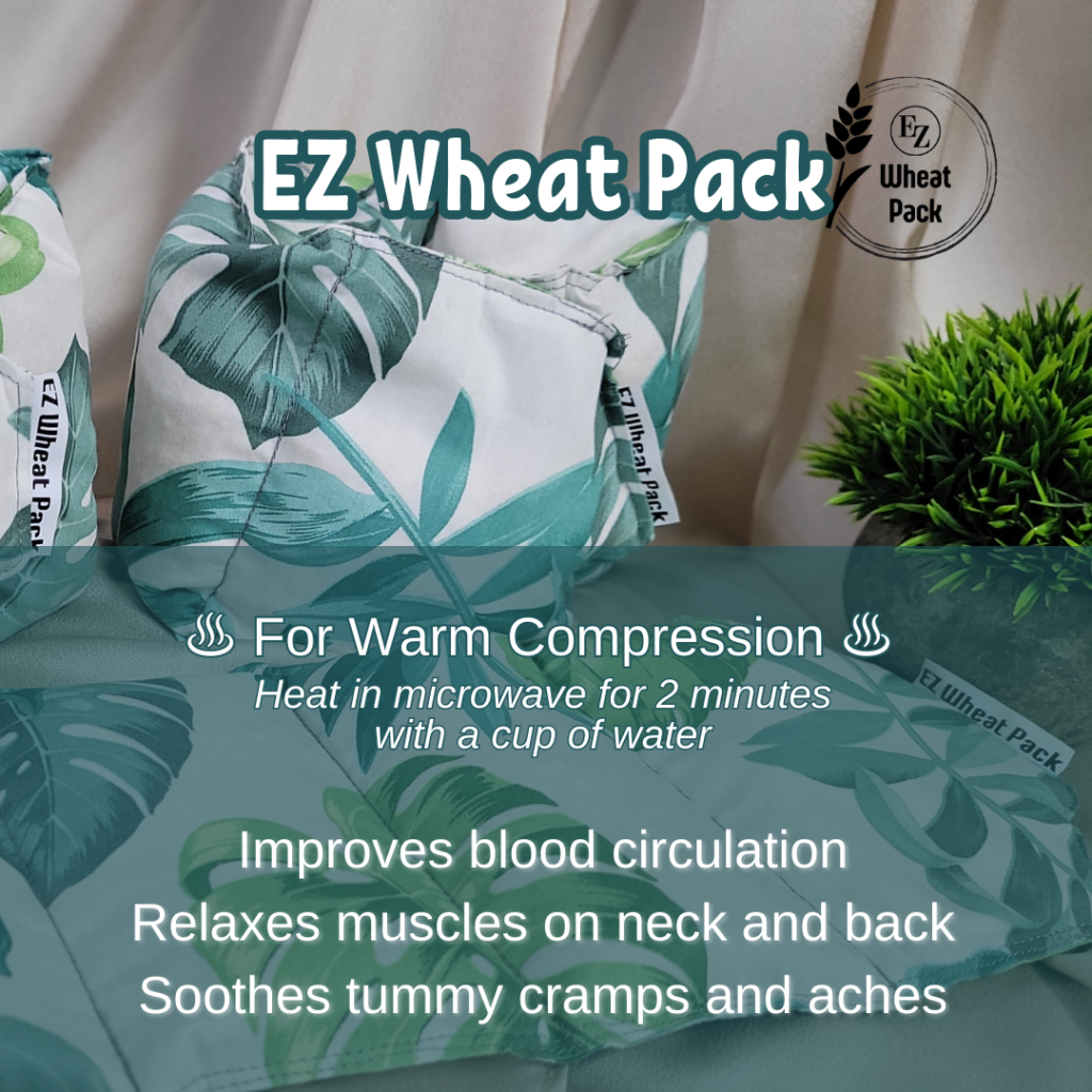 Microwaveable tungku moden
EZ Wheat Pack for warm compression
untuk kegunaan physiotherapy / rehab