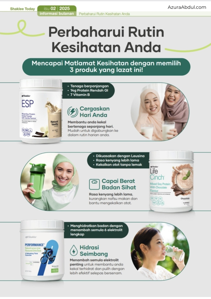 Produk Shaklee Wajib ada bila tiba puasa | Azura Abdul